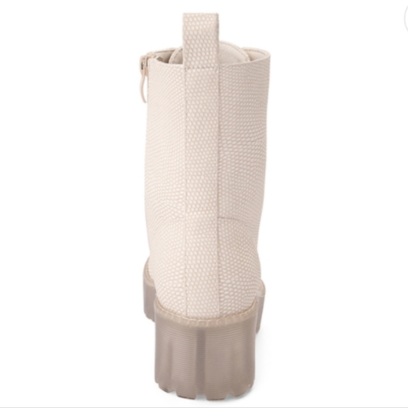 Dirty Laundry Mazzy Combat Boots in Natural - Picture 5 of 7